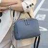 Genuine Leather Cowhide Women's Handbag 2026 New Style Crossbody Bag Shoulder Bag Luxury Design Small Square Bag For Commuting