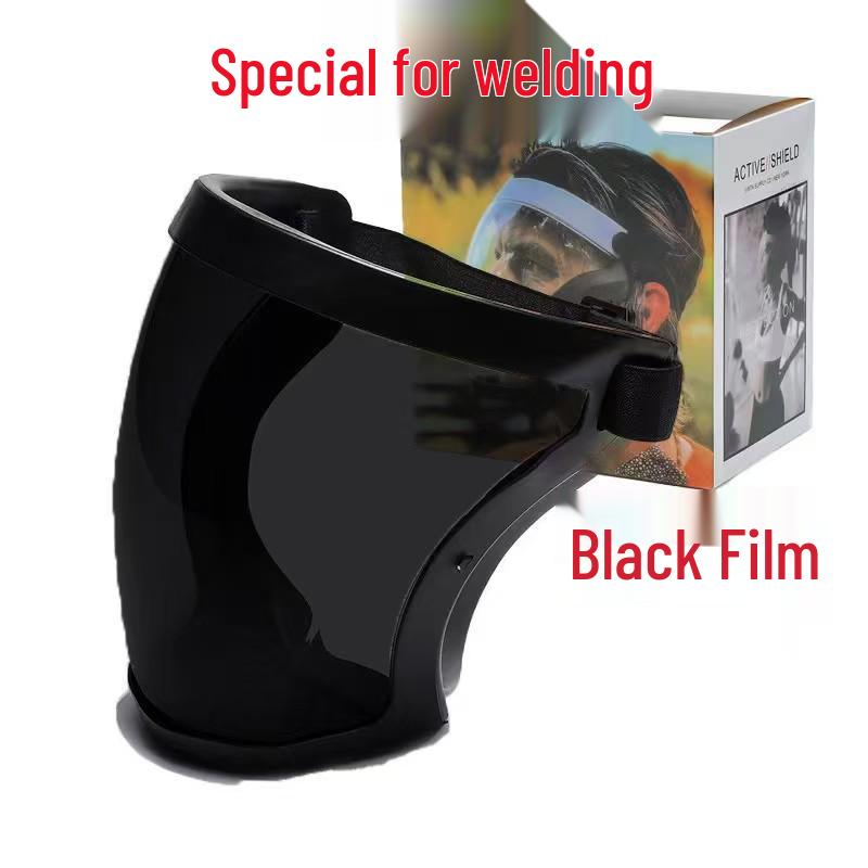 High-Definition Transparent Anti-Droplet Dustproof Protective Face Shield Goggles for Cycling
