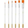 6Pcs Food Safe Paint Brushes Fondant Tool With Stainless Steel Tweezers for Cake Baking Chocolate Cookie Decoration
