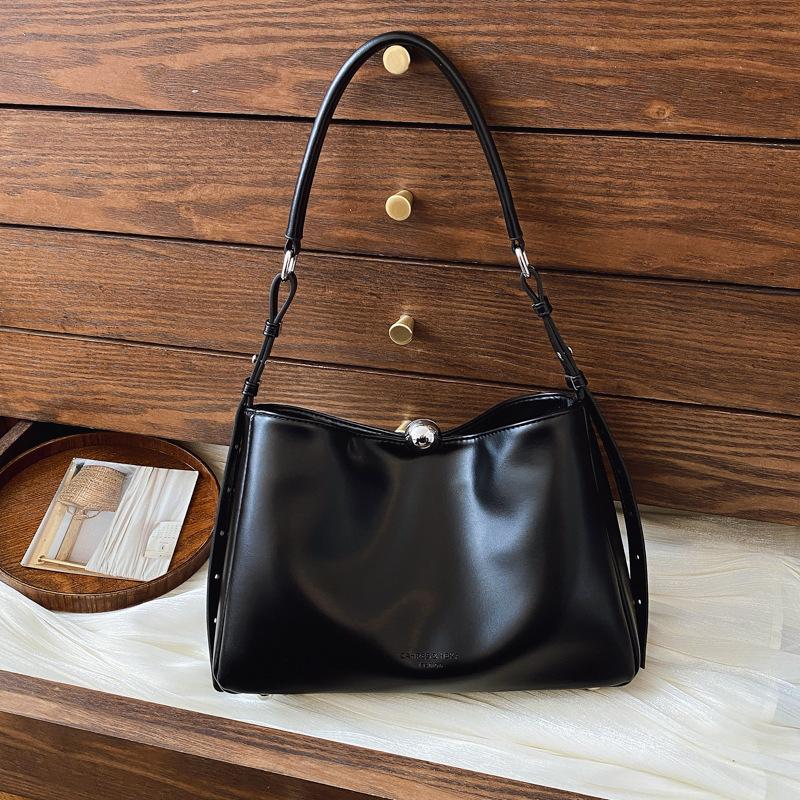 Popular bag women's large-capacity new retro versatile shoulder messenger tote bag bucket bag