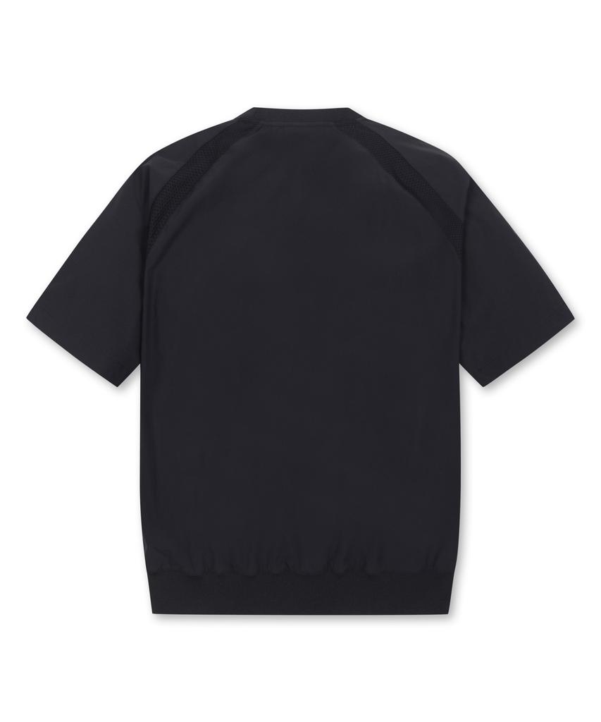 Goldeunbeeo Stretchable Nylon Crewneck Sweatshirt_G4Tam25221Bkx