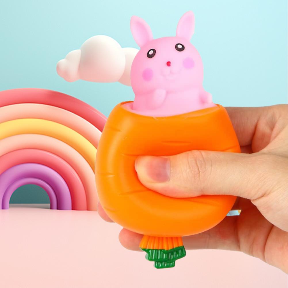 Easter Carrot Rabbit Squeeze Cute Bunny Stress Relief Decompression S Easter Birthday Gift For