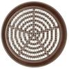 Grille d'aération - KOTARBAU - Rond - Diamètre 80 mm - Moustiquaire - Couleur Marron