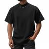 Men's Summer Loose American High Street Style Trendy Metal Decoration Short-sleeved T-shirt