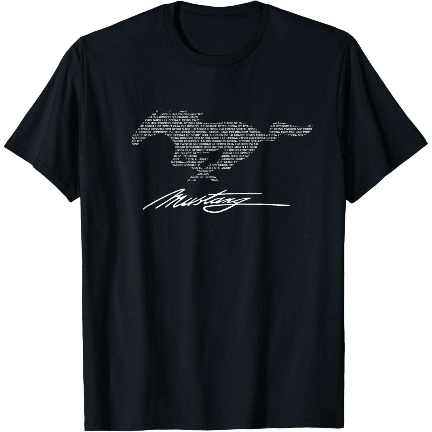 

Mustang Model Names T-Shirt S разноцветный
