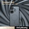 Per Xiaomi Poco F6 Redmi Turbo 3 Custodia Antiurto Magnetica Sensazione Pelle Texture Opaca Telaio TPU Plastica Dura Traslucida Copri Telefono