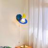 New LED Acrylic Wrought Iron Wall Lamp Bedroom Bedside Lamp Living Room Study Decorative Atmosphere Lighting