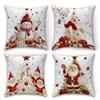 Christmas Pillowcases: Snowman, Reindeer, Santa & Christmas Tree Designs! Sofa Room Decoration New Year Holiday Home Decoration