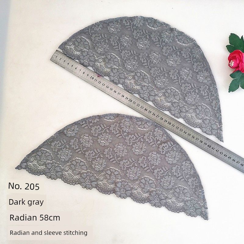 

Sleeveless Sleeves Cover Shoulder Handy Gadget Oversleeve Lace Pink Puff Sleeves Patchwork Mesh Sleeves Shoulder Cover Big Arm Dark gray L