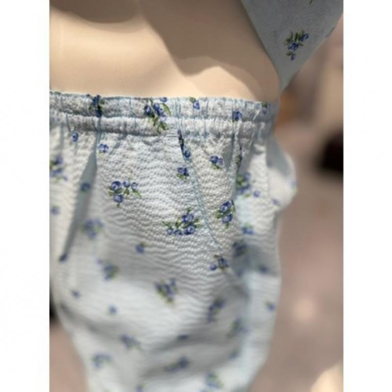 Triumph 100  Cotton Mini Ripple Blueberry Short Sleeve Men S Pajama Blue  Tempj2
