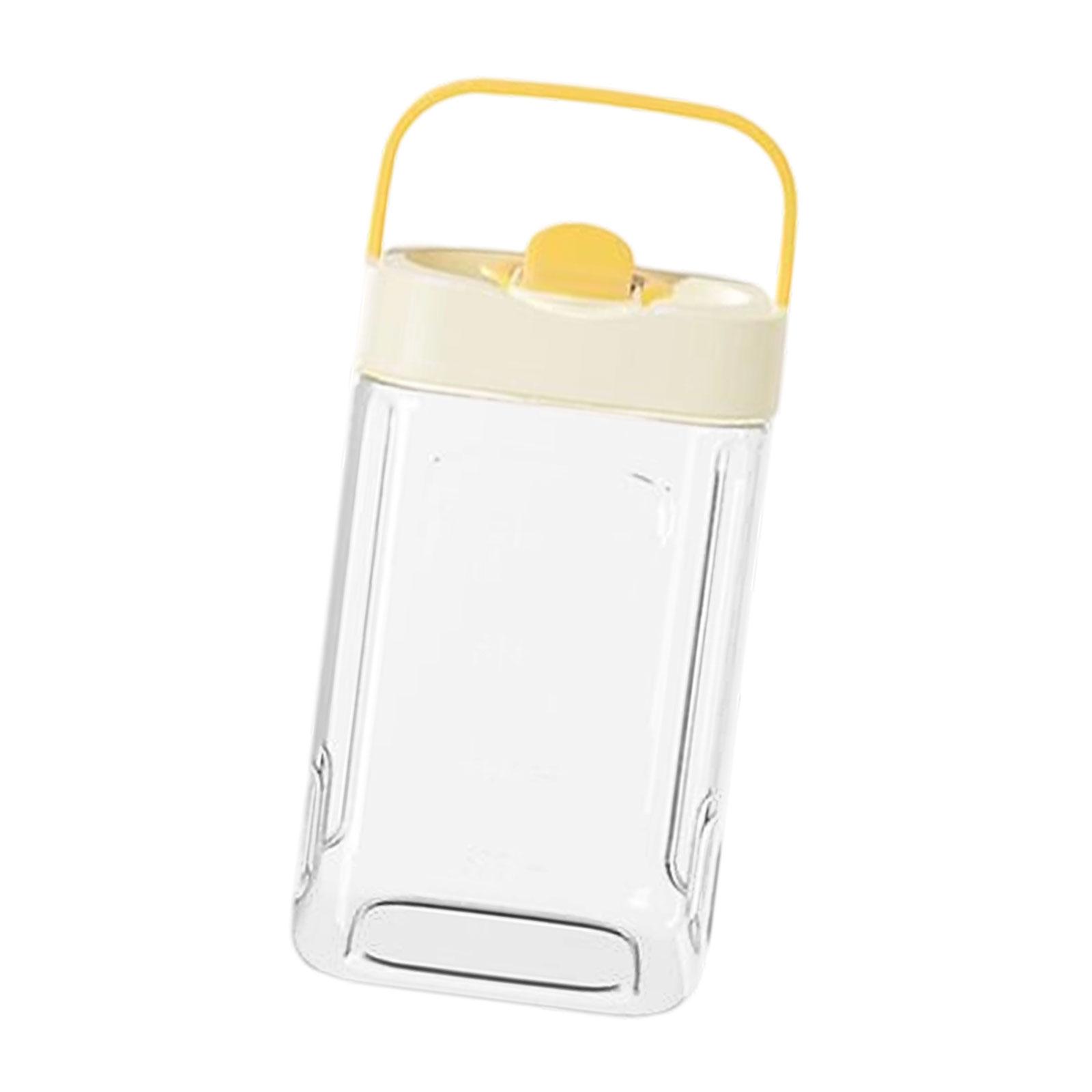Water Pitcher Drink Dispenser with Handle with Lid Portable Fridge Beverage Water Jug for Outdoor Kitchen Ice Tea Bar Home