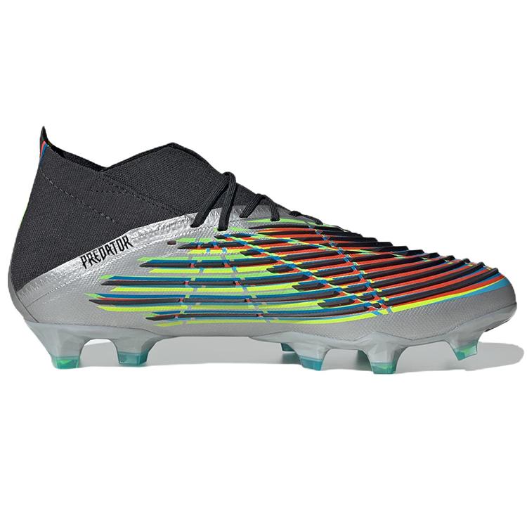 New Adidas Predator Edge.1 Fg 'Silver Metallic Black' HR1573
