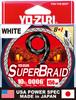 PE Line Super Braid 9 150YDS 10Lbs White YO-ZURI Color