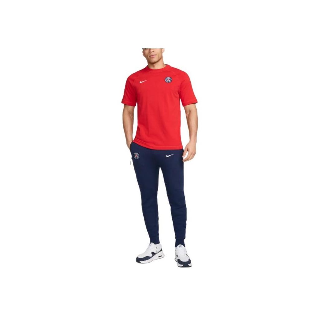 Nike Solid Color Comfortable Lace-Up Knitted Sports Pants Men Bottoms Navy-Blue FZ7227-410