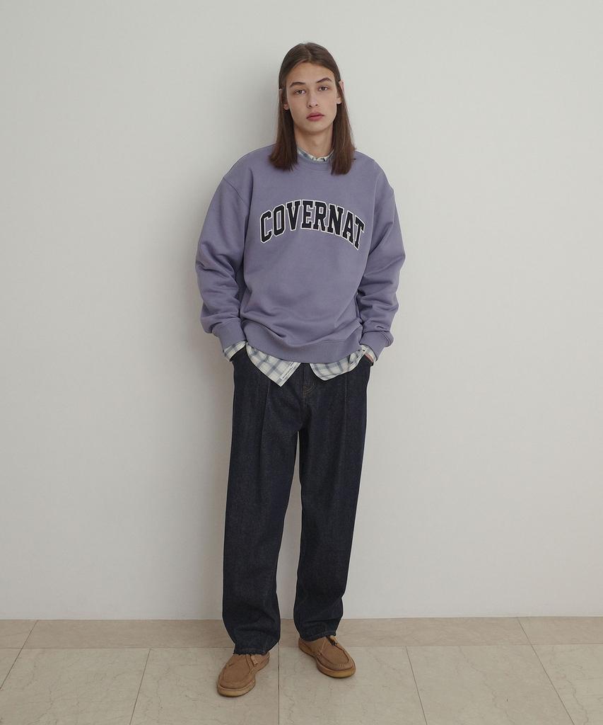 COVERNAT Arch Logo Sweatshirt Purple