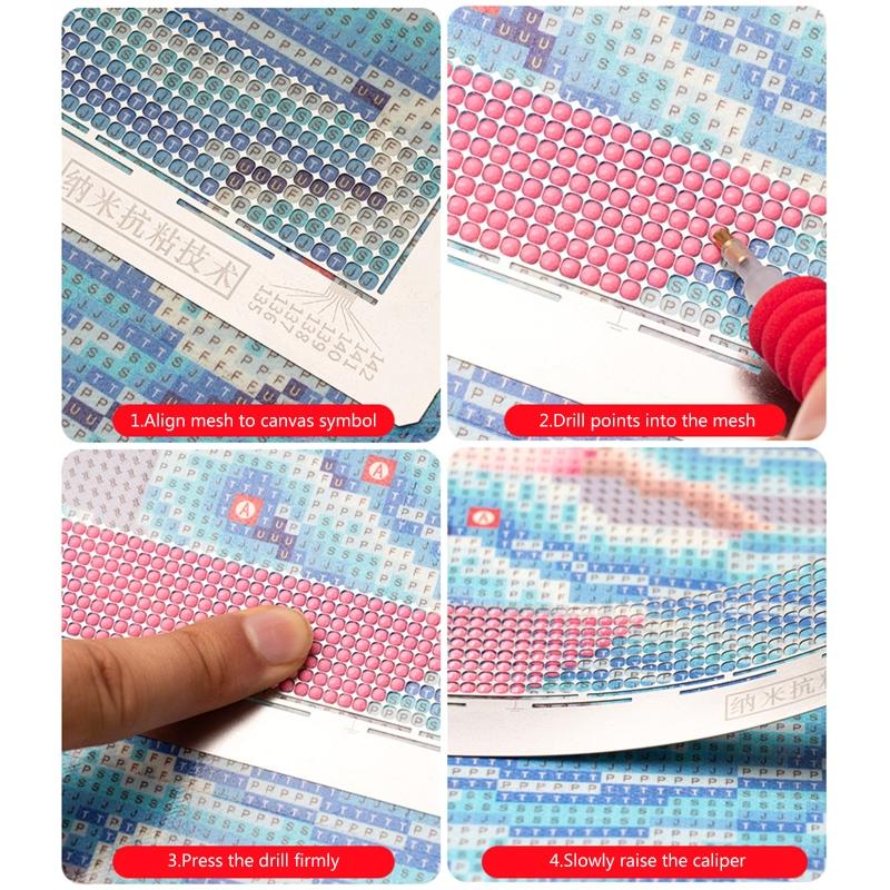 Stainless Steel Ruler with 1020 Blank Grids  Ruler Tool