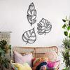 3pcs Animula Three Leaves Wall Decoration – Elegant Wall Hanging Art for Room and Home, Perfect for Holiday and Festival Decor