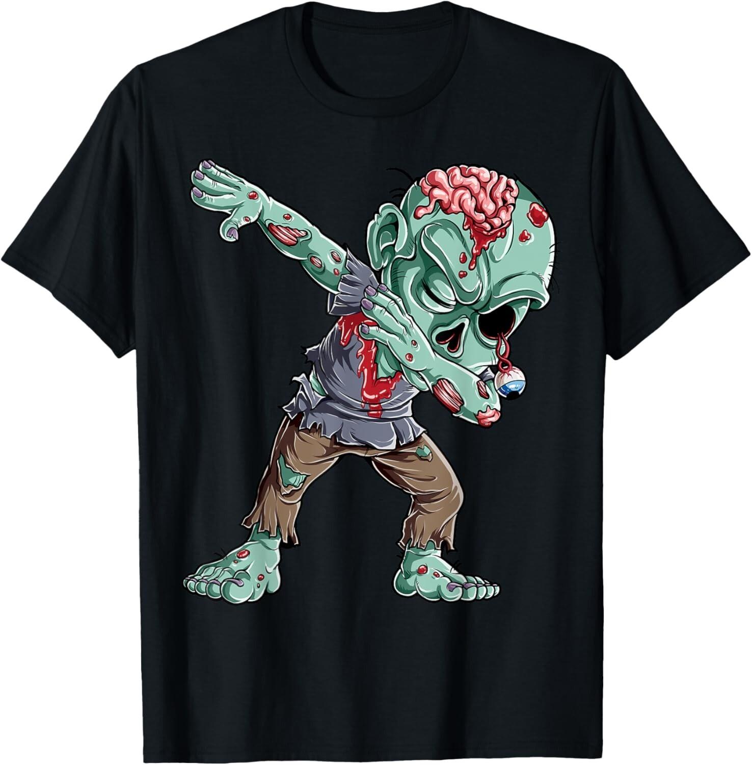 Halloween Dabbing Zombie Brain Funny Boys Men Dab Dance Gift Unisex T-Shirt S разноцветный