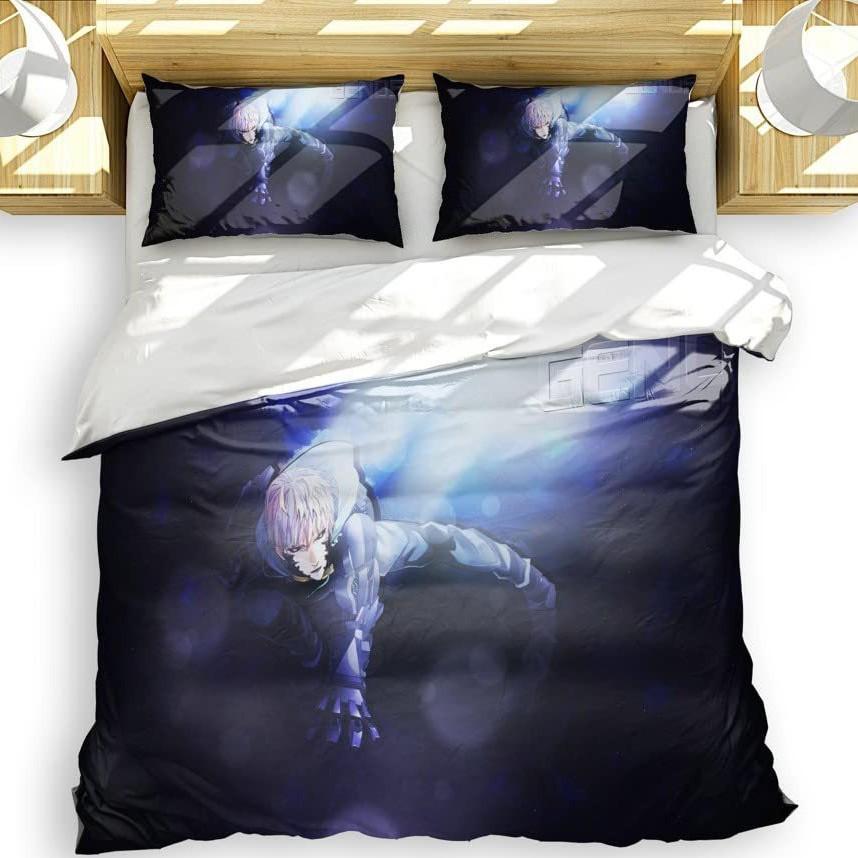 Anime One Punch Superman Bedding Three-Piece Quilt Cover