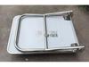 Foldable Stainless Steel Flatbed Trolley - Silent Small Trailer for Construction and Logistics.