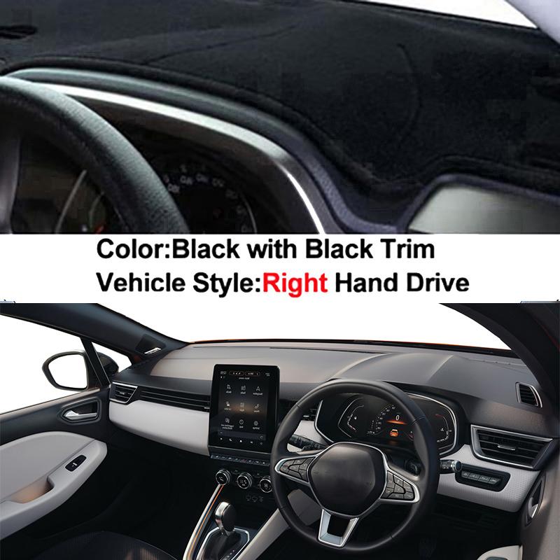 Car Dashboard Cover For Renault Clio 5 2018-2026 2026 2026 2026 Center Console Protector Carpet Dashmat Sun-shade Accessories
