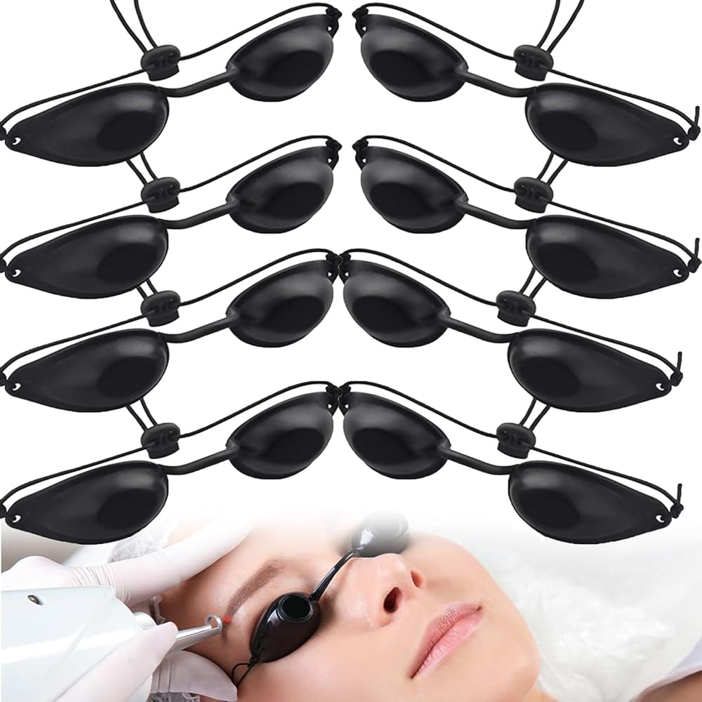 10 Stück Schutzbrille für IPL Laser LED UV-Lampenbehandlung UV-Augenschutz Sonnenbank Bräunungsbrille Sonnenbrille