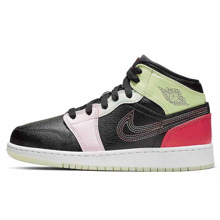 New Jordan 1 Mid Glow In The Dark GS AV5174-076