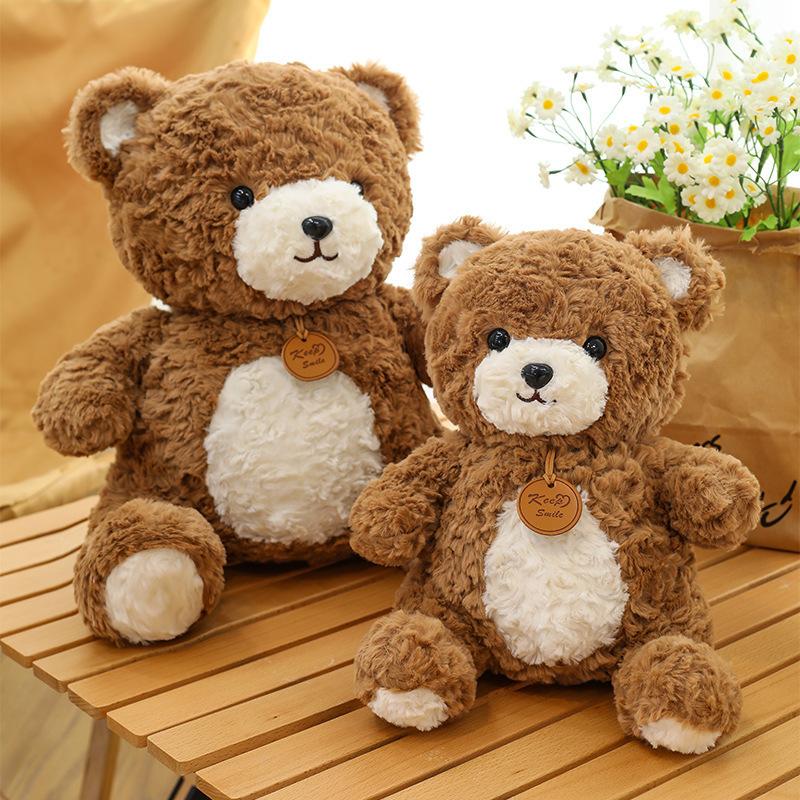 Niedliche niedliche Bärenpuppe Plüschtier Teddybärpuppe Beruhigende Schlafpuppe Kindergeburtstagsgeschenk