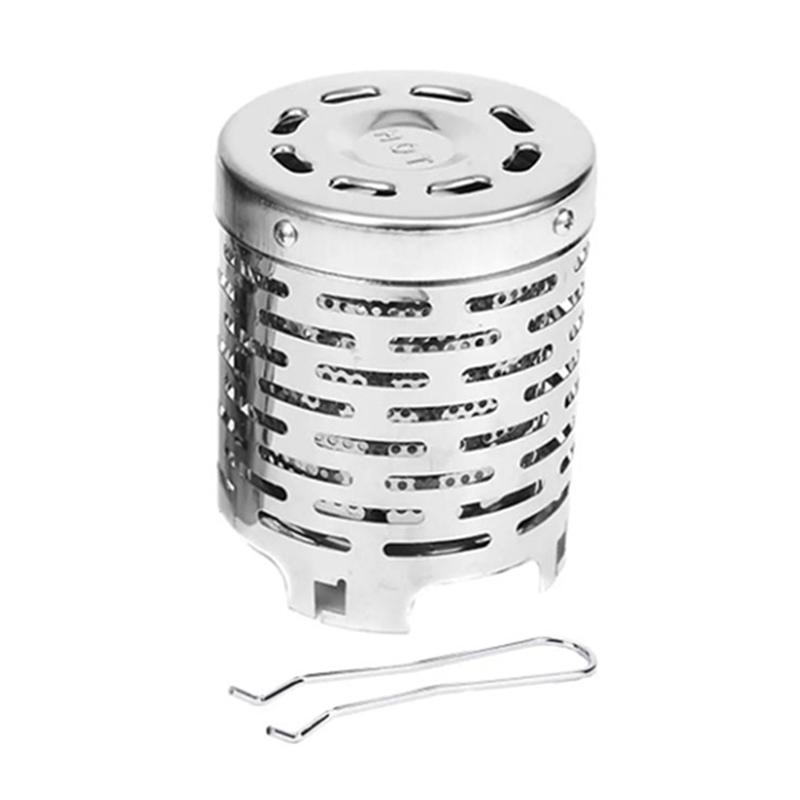 New Stainless Steel Heating Cover Outdoor Camping Heating Stove Infrared Heater Camping Baking Stove Cassette Baking Stove