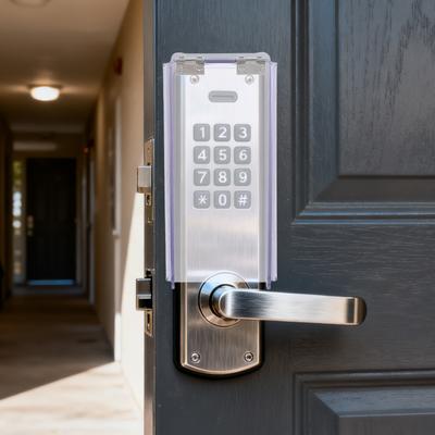 Transparent Lock Keypad Cover Outdoor Waterproof Plastic Flip Rain Cover Protective Case Gate Digital Password Lock Dustproof