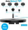 SOLARSPLASH Solar Fountain Pump Water Feature Pond Pump Fountain 3.5w 160mm