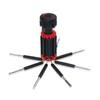 Cacciavite 8 in 1 a taglio e Phillips di precisione con luce LED, cacciavite pieghevole, multiutensile, strumento per riparazioni domestiche