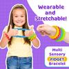 Sensory Fidget Toys for Kids & Adults - 4 Pack Stretchy Fidget Bracelet with Texture & Calming Sensory Toys for Special Needs & Autistic Children