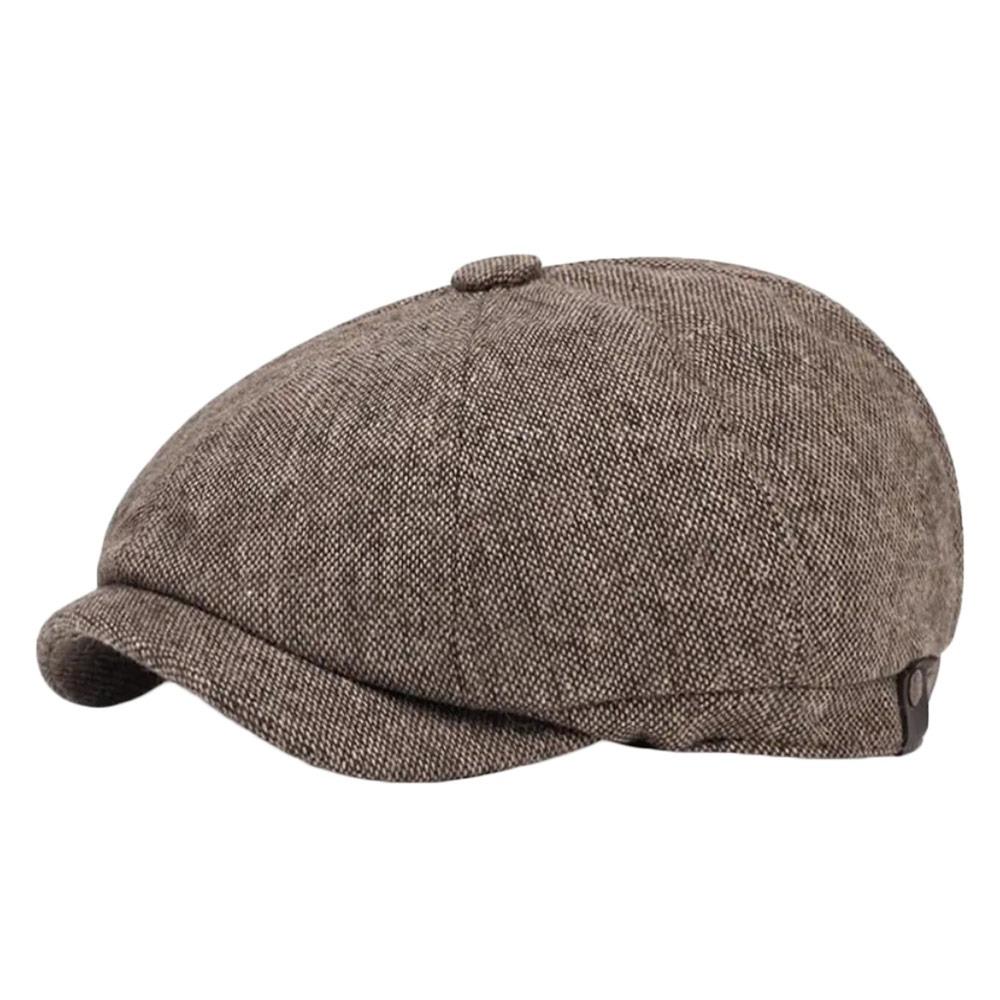 Autumn Winter Casual Men Newsboy Hat Retro Classic Beret Hats Warm Street Caps Unisex