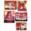Christmas Ornaments Xmas Long Stretchable Leg Reindeer Plush for Doll Gifts