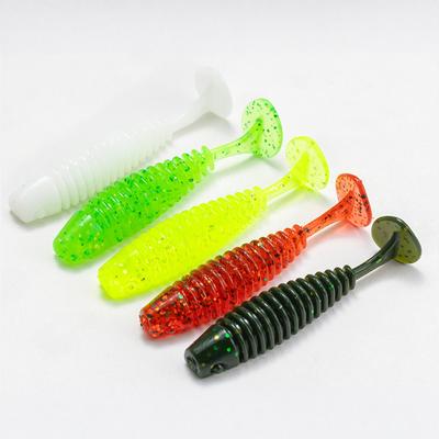 Pack of 60 Soft PVC Sinking 45mm Fishing for Bass Silicone Fishing Equipment