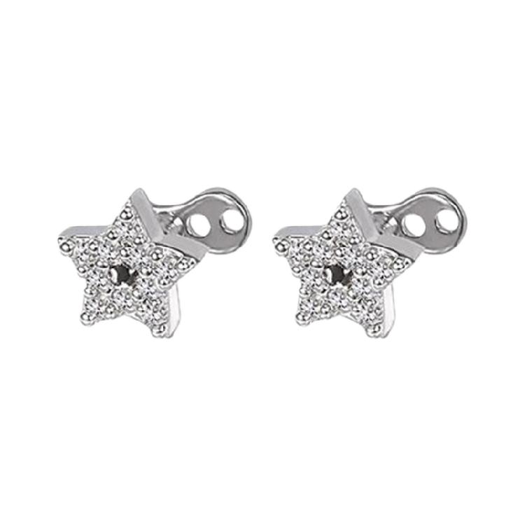 

2Pcs Safe Body Jewelry In Polished 316L Stainless Steel Featuring Artistic Geometric Patterns Geometric Body Jewelry