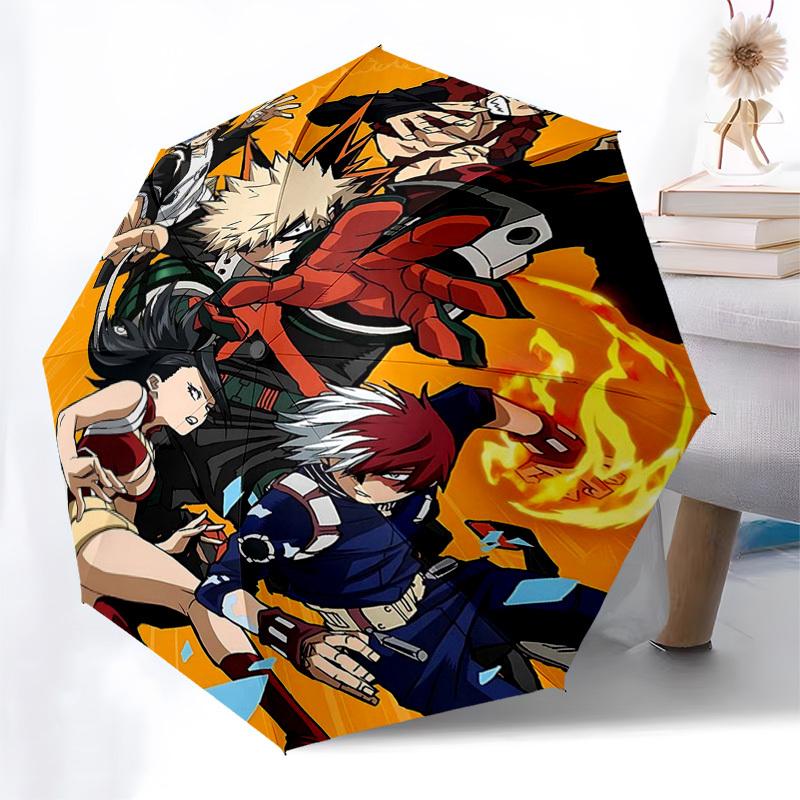 1pc Anime Characters Automatic Opening Folding Umbrella with 8-Bone Iron Frame, Perfect for Fans, Travelers, Daily Use, and Festive Gifts!T087