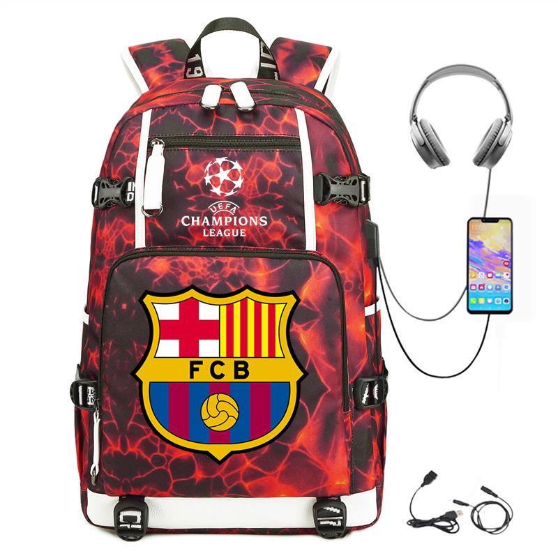 Casual Schoolbag, Simple Outdoor Usb Interface, Large-Capacity Travel Bag, Load Reduction Trend Backpack