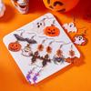 Halloween Bat Pumpkin Ghost Acrylic Earrings With Asymmetrical Animal Design For Festive Wear