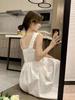 Women's 2025 Summer French Mid-Length Waist-Slimming Temperament Dress