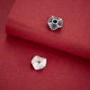 S925 Sterling Silver Retro Water Wave Spacer Beads for DIY Bracelets and Necklaces