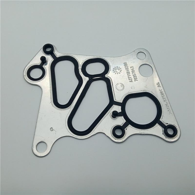 For Mercedes M271 W204 C180 C200 E200 SLK Oil Filter Housing Gasket / Radiator Oil Cooler Gasket Kits OE: 2711840280