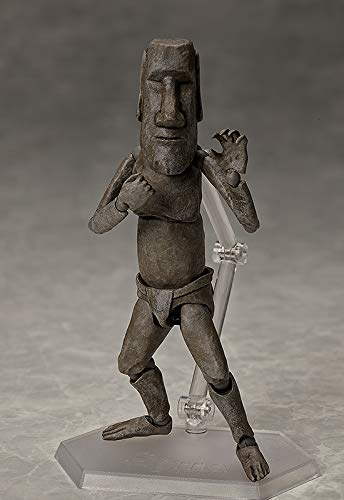 figma Table Museum Annex Moai Statue Plastic Painted Movable Figure Resale F51118 Non-scale
