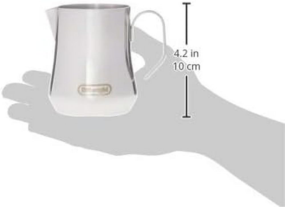 De'Longhi DLSC060 Stainless Steel Milk Jug, Milk Pitcher, Manual Steaming, Made in Italy, 350ml, for Foaming Milk; De'Longhi Fully Automatic Coffee Ma