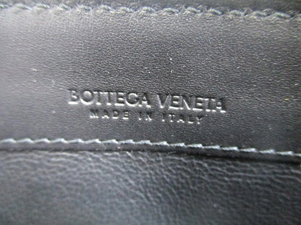 Authentic BOTTEGA VENETA Intrecciato Black Leather Round Zip Wallet Purse #a369   Refurbished