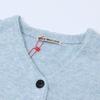 Trendy Daisy Embroidered V-Neck Knit Cardigan Sweater Top Inspired by Park Min Young