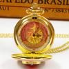 10pcs/lot Wholesale Green Gem Inlaid Cute Fashion Quartz Pocket Watch Necklace for Girls Children's Casual Practical Gift