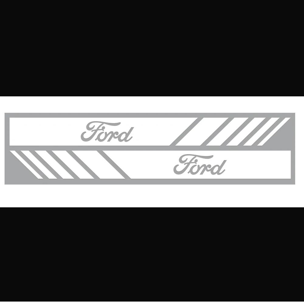 2PCS Car Rearview Mirror Decoration Sticker Auto Refit Accessories For Ford Mustang Focus 2 3 4 Mondeo Fiesta Ecosport Kuga CVY1 B11