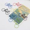 15Pcs Bike Shape Paper Clips Assorted Color Metal Paperclips File Paper Clamp Metal Bookmarks Clip for Office School